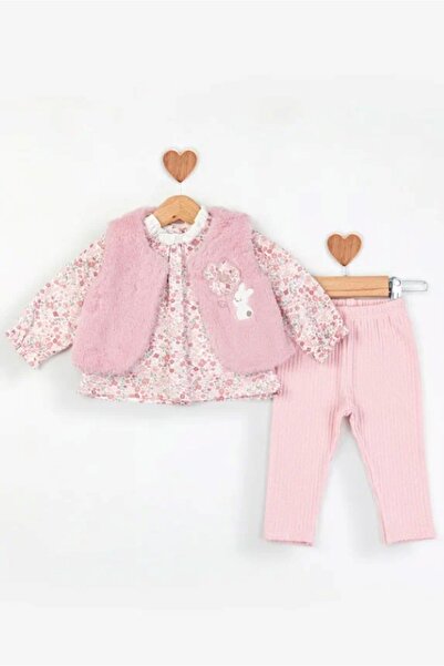 Baby Rose Shirt Vest Set Leggings Set 6-9-12-18 Months