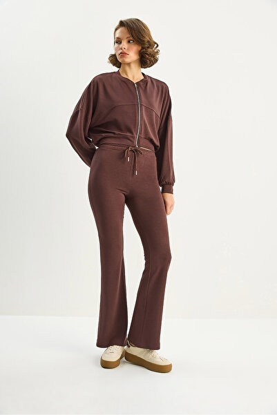 Bianco Lucci Women's Batwing Sleeve Crop Cardigan Spanish Pants Modal Bottom-Top Set 4059 60283731