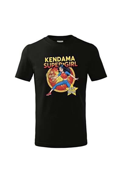 Funny Gift Tricou cu maneca scurta pentru fete, Kendama Super Girl
