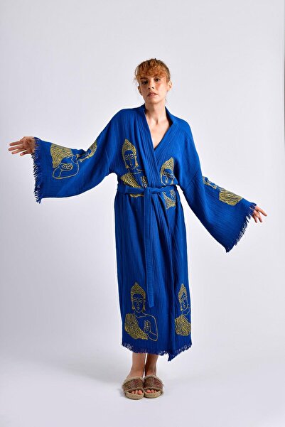Brandsmiths Blue Serenity Buddha Kimono
