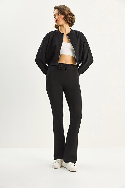 Bianco Lucci Women's Batwing Sleeve Crop Cardigan Spanish Pants Modal Bottom-Top Set 4059 60283731