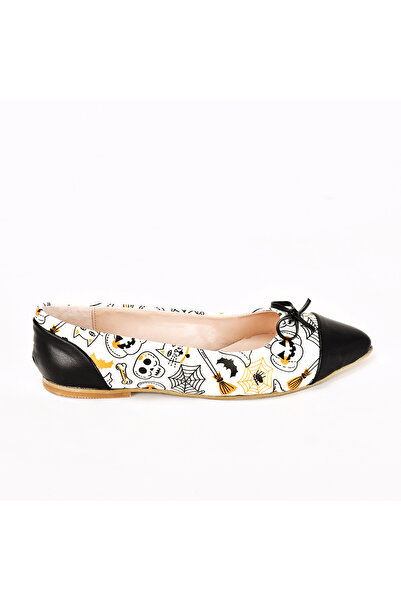 JustBow Printed Women's Ballerinas with Bow Detail
