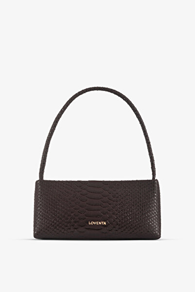 LOVENTA Snake Patterned Shoulder Bag Riccel
