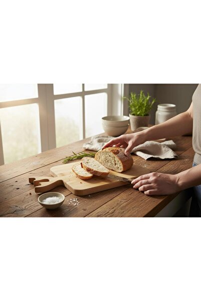 KAVEH Square Bamboo Cutting Board Deer Model Serving Presentation Board Cutting Board 36X23 cm