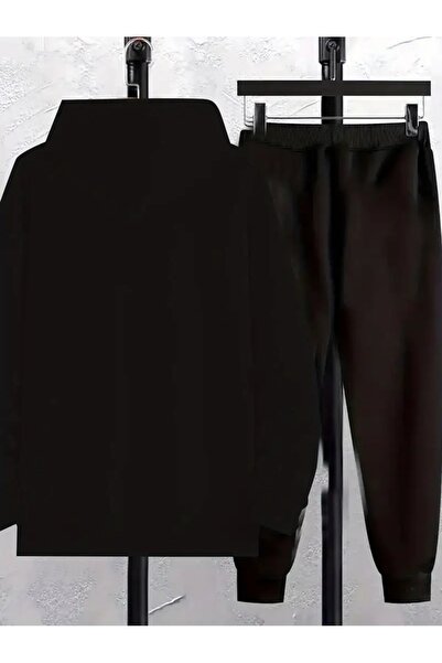 WOODROFFE Men's'Paris' Printed Hooded Sweatshirt and Jogger Pants Set