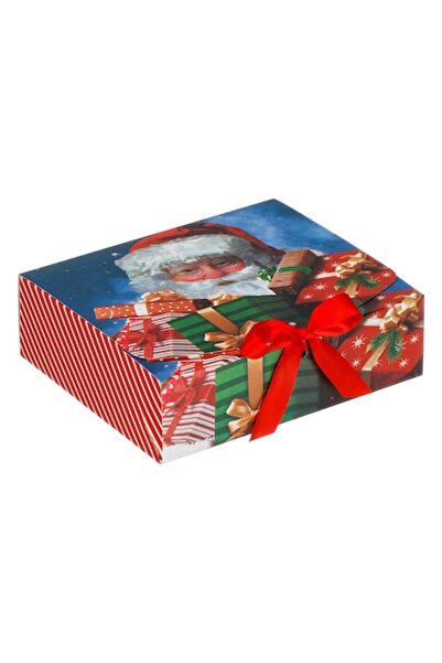SHOPIENS Christmas Gift Box, Santa Claus Design, Multicolor, Paper, 24x7x20 cm
