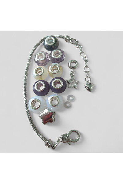 Juuni Tasarım Hediyelik Eşya Avrupa tarzı murano boncuklu charm çelik zincir ...