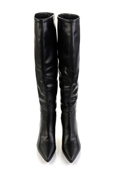 Bambi Siyah Kadın Çizme K03246280209