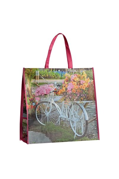 MYONNA IT & E- COMMERCE Sacosa Reutilizabila, Model Bicicleta, Fucsia, 50x18x...