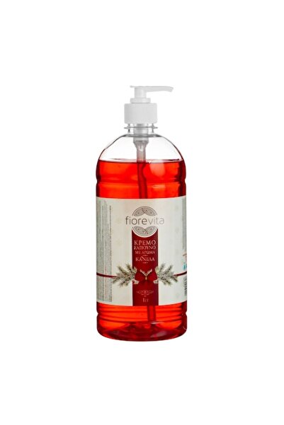MYONNA IT & E- COMMERCE Liquid Soap Fiorevita - Branches and Red Bow Design, 1L, Cinnamon Scent