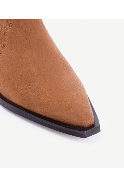 Yargıcı Aksesuar Detaylı Deri Western Bot