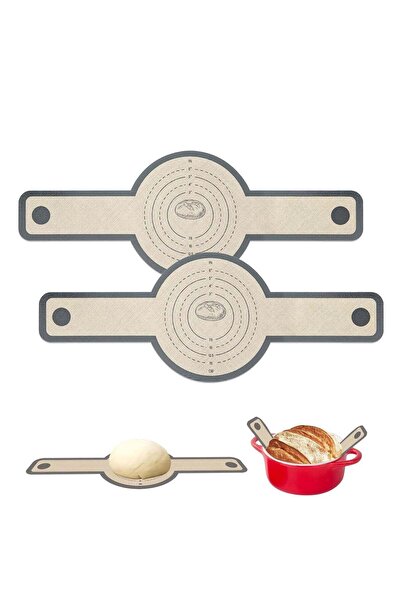 Generic Silicone Bread Sling for Dutch Oven, 2 PCS Non-Stick & Easy Clean Reusable Silicone Bread Baking Ma
