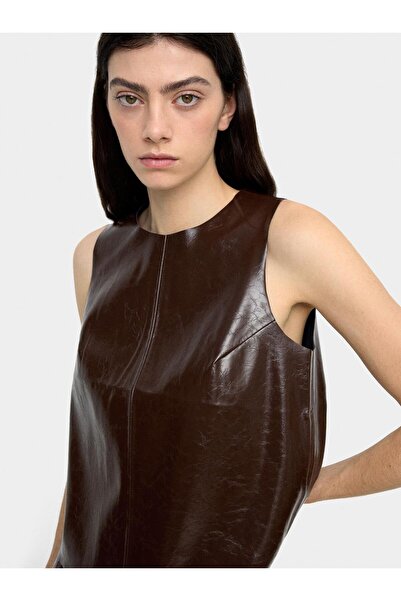 PARFOIS Deri Efektli Üst