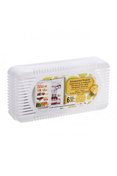 OEM Deodorant pentru frigider, dimensiuni 12 x 3 x 6 cm, parfum de lămâie