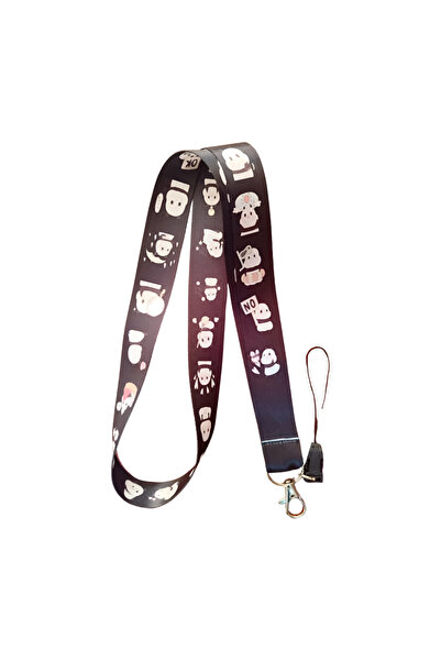 Ankara Üniforma حبل تعليق للرقبة على شكل دببة لطيفة وحزام للهاتف (حامل بطاقات...