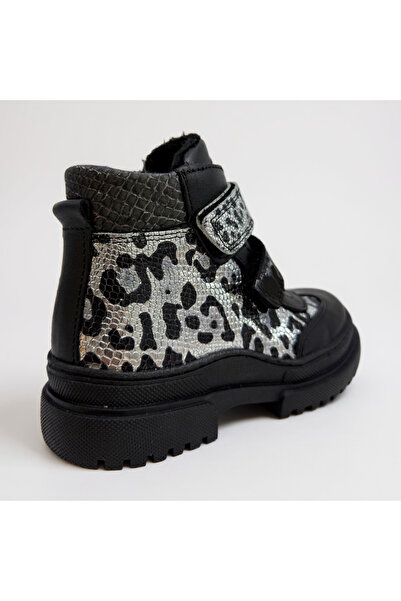 Tekiner Hakiki Deri Zebra Desen Ortopedik Kız Çocuk Botu