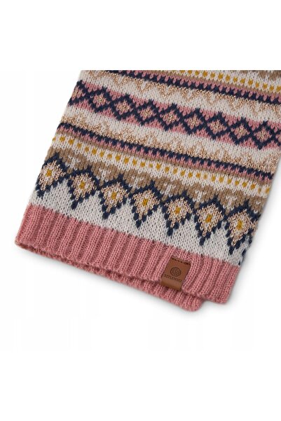 Betlewski BSD-BK-06 MULTICOLOR Women's scarf with WINTER patterns