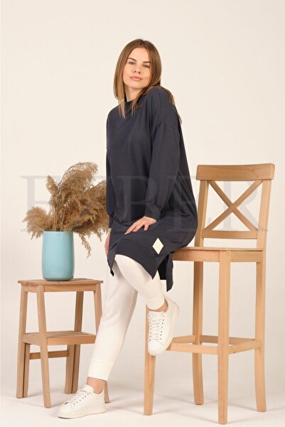 Soul Kadın Uzun Antrasit Sweatshirt