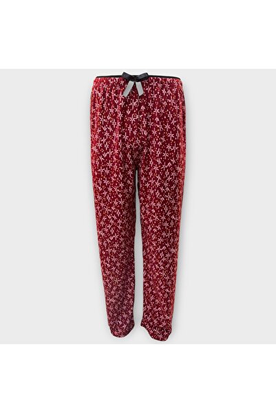 Hirazenmoda Suede Women's Single Bottom Pajamas Soft Textured Comfortable Fit Home Wear (Waist Inner Boxer Elastic Model)