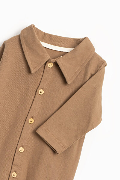 Vauva Organik Pamuklu Bebek Tulum – Unisex Kışlık Rahat ve Yumuşak Kumaş