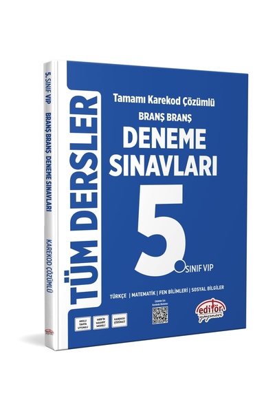 Editör Yayınevi 5. SINIF TÜM DERSLER BRANŞ BRANŞ TAMAMI ÇÖZÜMLÜ DENEME SINAVLARI