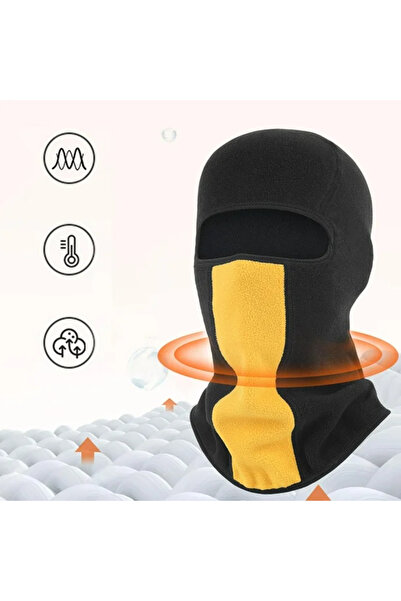 OEMMM Ski mask made of polyester, waterproof, warm, 28×36.5 cm