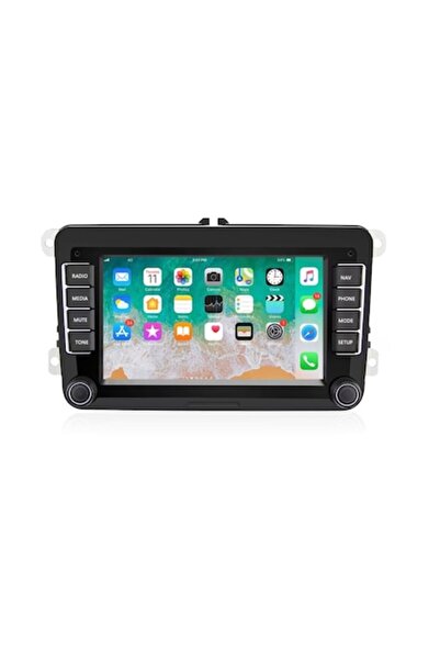 Santos Player multimedia auto Android de 7" - HD, CarPlay și Android Auto, 2 GB RAM, 32 GB memorie