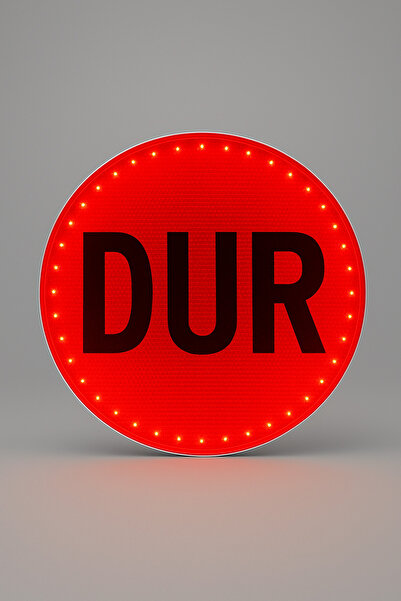 BURSA ÇINAR REKLAM Işıklı Servis Dur Levhası LEDli Dur Tabelası (30CM)