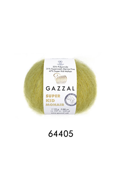 GAZZAL İPLİK Gazzal Super Kid Mohair Örgü İpliği 150g 6x25g 237m Lüks Mohair ...