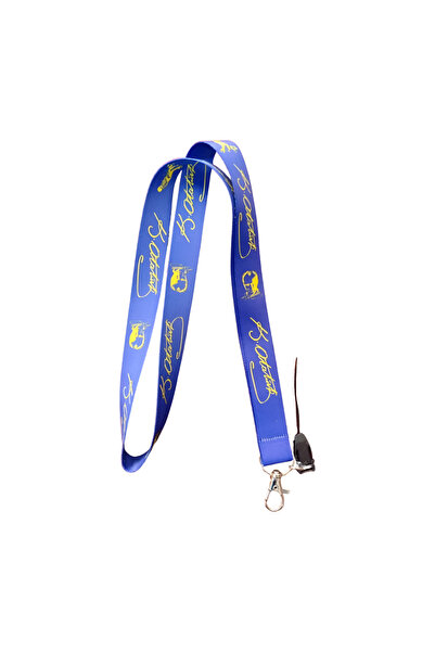 Ankara Üniforma Lacivert Sarı Atatürk İmzalı Boyun askı ipi ve Telefon askısı...