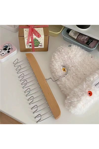 MİMOZA PARK 8 li Metal Çanta Takı Şal Kravat Askısı Çok Amaçlı Organizer