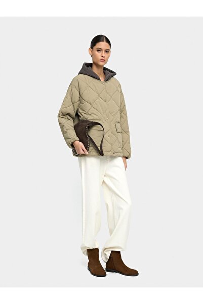 PARFOIS Çıkarılabilir Kapüşonlu Kapitone Ceket