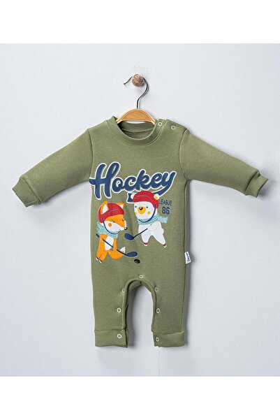mandalinsbaby Printed Winter Baby Boy Jumpsuit