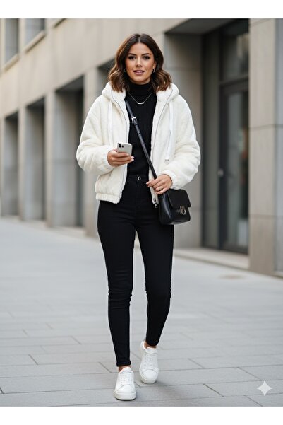 Store Kadın Peluş Mont