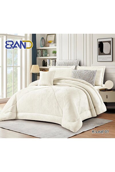 Moon مفرش نفرين شتوي7قطع من كابي لشتاء دافي بالوان انيقه