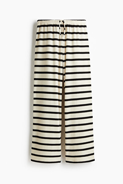 H&M Lastik Örgülü Geniş Pantolon
