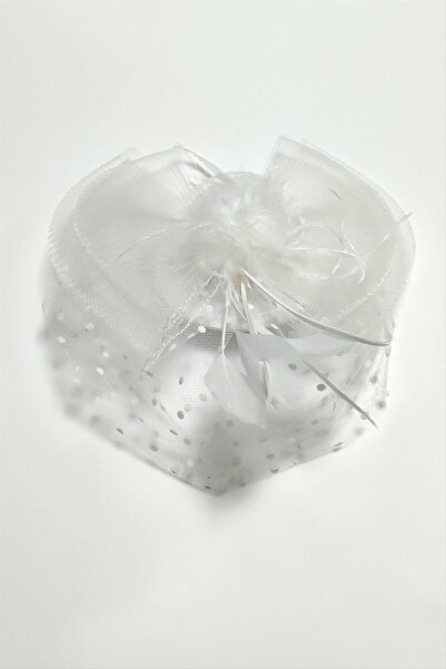 ZENCHES Cataramă pentru pălărie din dantelă cu pene de flori