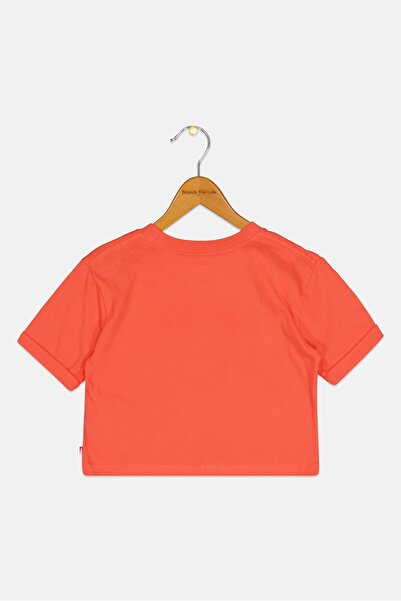 Levi's Toddlers Girl Short Sleeve Brand Logo T-Shirt, Coral