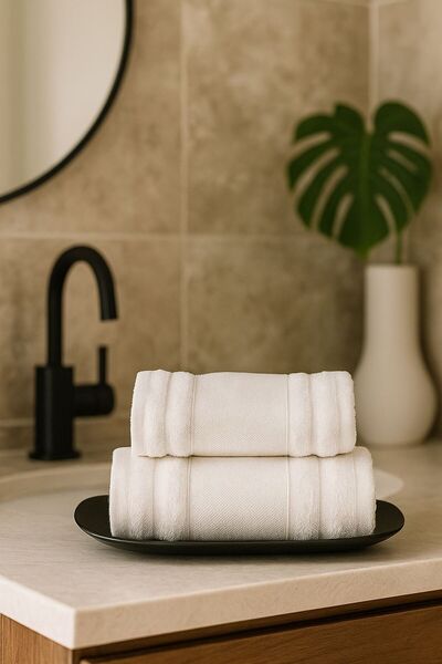 SARİNA renkli bir dünya Luxury Softnes 2-Piece Bath Towel/Towel Set/Towel Set/Hamam Set/ Dowery Towel
