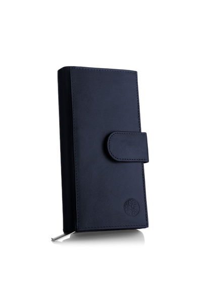 Betlewski BPD-DZ-17 NAVY Women's wallet BASIC navy blue