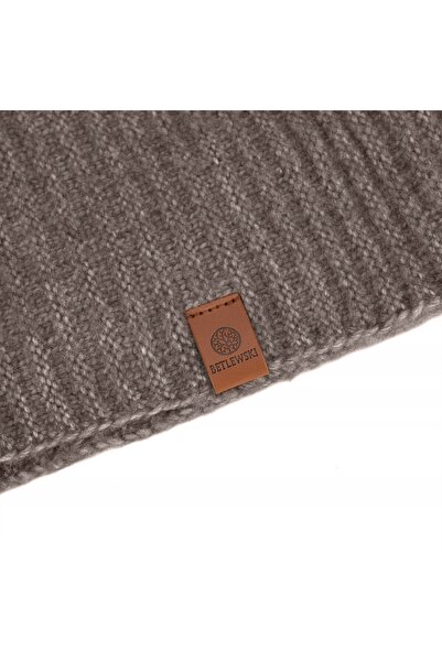 Betlewski BKD-BK-04 BROWN Wide women's cowl WINTER