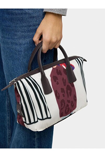PARFOIS Desenli Teknik Kumaş Tote Çanta