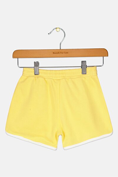 Levi's Kids Girl Brand Logo Basic Shorts, Yellow