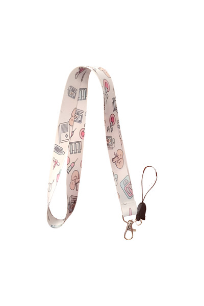 Ankara Üniforma Hastane Kadın Doğum Boyun askı ipi ve Telefon askısı ( Kartlı...