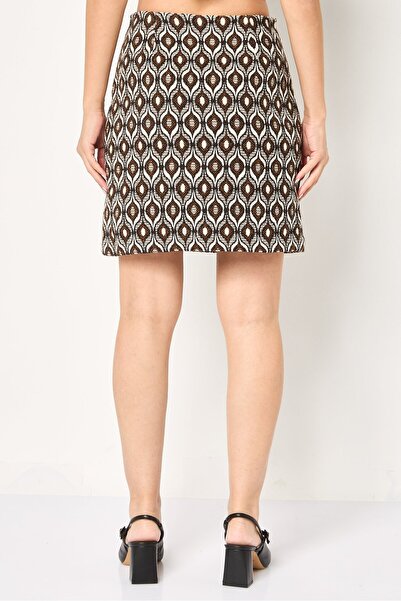 PROMOD Women Allover Print Mini Skirt, Multicolor