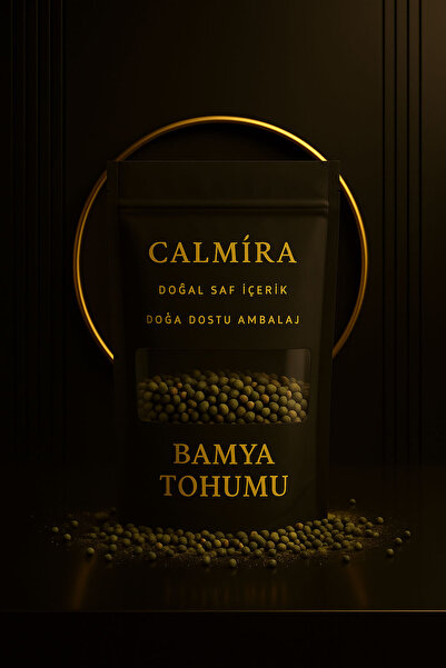 CALMİRA Bamya Tohumu 110 gr (Okra Seed - ilaçsız Yenilebilir) 1. Kalite