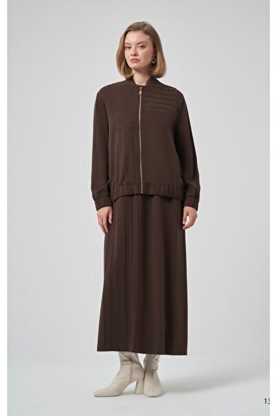 Nuss 1036 Sleeveless Inner Dress with Jacket Two-Piece Set