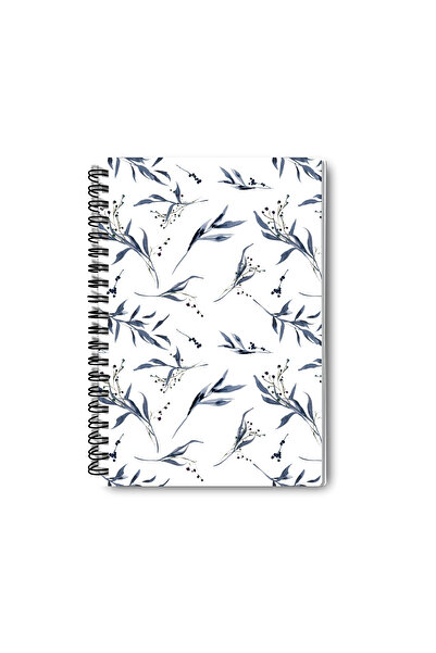 qoeuyl boutique مجموعة دفاتر ملاحظات مدرسية مكونة من 4 قطع بتصميم زهور مائية وخطوط حلزونية مقاس A5