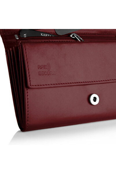 Betlewski BPD-DZ-10 burgundy BASIC women's wallet burgundy