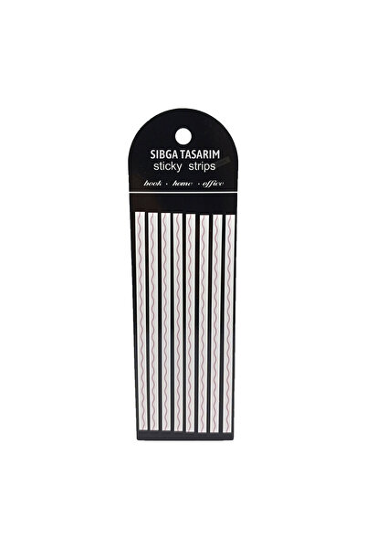 sibga tasarım Premium Pink Striped Long Strip Transparent Post-It Post-It Note Post It. Bookmark 160 Sheets